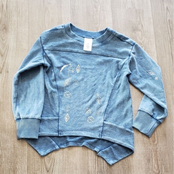 Disney Frozen distressed blue sweat set size 7/8 NWNT - Picture 8 of 9